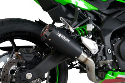Scorpion Red Power Full Power Exhaust System - Kawasaki ZX-4RR (2023 - Current) - Black Ceramic