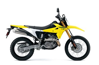 Suzuki DR-Z4S - Champion Yellow No.2/Solid White No.2 (C1C) | Two Wheel Centre Mansfield Ltd | Suzuki Motorcycle Dealers Nottinghamshire, Derbyshire, Leicestershire, Midlands, UK