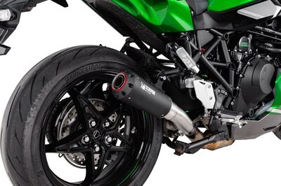 Scorpion Red Power Exhaust - Kawasaki Ninja H2 SX (2022 - Current) - Black Ceramic