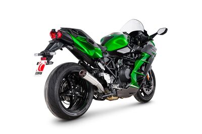 Scorpion Red Power Exhaust - Kawasaki Ninja H2 SX (2022 - Current) - Stainless Steel