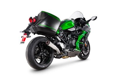 Scorpion Red Power Exhaust - Kawasaki Ninja H2 SX (2022 - Current) - Stainless Steel
