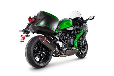 Scorpion Serket Exhaust - Kawasaki Ninja H2 SX (2022 - Current) - Carbon Fibre