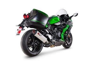 Scorpion Serket Exhaust - Kawasaki Ninja H2 SX (2022 - Current) - Titanium