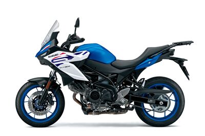 Suzuki SV7-GX - Pearl Brilliant White / Metallic Triton Blue (BQJ) | Two Wheel Centre Mansfield Ltd | New Suzuki Motorcycles