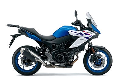 Suzuki SV7-GX - Pearl Brilliant White / Metallic Triton Blue (BQJ) | Two Wheel Centre Mansfield Ltd | New Suzuki Motorcycles