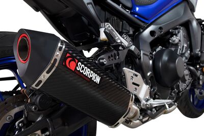 Scorpion Serket Full Exhaust System - Yamaha MT-09 (2021 - Current) - Carbon Fibre