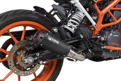 Scorpion Red Power Exhaust - KTM 390 Duke (2017 - 2020) - Black Ceramic