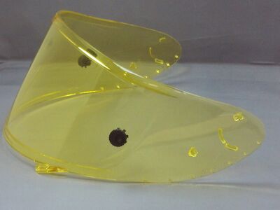 Shoei CWR-F Flat Race Visor (Pinlock Ready) - High Definition Yellow
