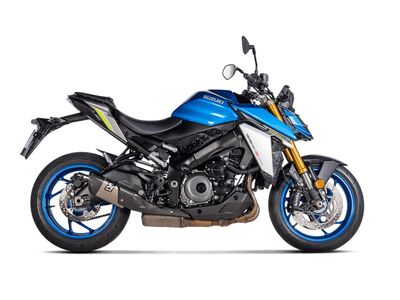 Akrapovic Titanium Silencer Slip-On Kit With Carbon Heat Shield for Suzuki GSX-S1000 / GT (2021 - Current) | Akrapovic Motorcycle Exhausts | Two Wheel Centre Mansfield Ltd