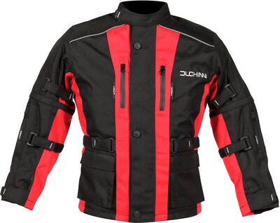 Duchinni Jago Children's Textile Jacket - Black/Red | Duchinni Children's Motorcycle Clothing | Two Wheel Centre Mansfield Ltd