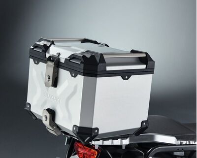Suzuki V-Strom 650 ABS Aluminium Top Case Set - Silver