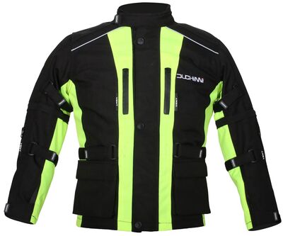 Duchinni Jago Children's Textile Jacket - Black/Neon Yellow | Duchinni Children's Motorcycle Clothing | Two Wheel Centre Mansfield Ltd