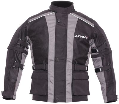 Duchinni Jago Air Children's Mesh Textile Jacket - Black/Gun | Duchinni Children's Motorcycle Clothing | Two Wheel Centre Mansfield Ltd