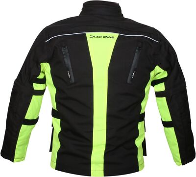Duchinni Jago Children's Textile Jacket - Black/Neon Yellow | Duchinni Children's Motorcycle Clothing | Two Wheel Centre Mansfield Ltd