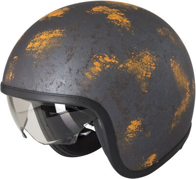 Duchinni D388 Open Face Helmet - Vintage Rust | Duchinni Motorcycle Helmets | Free UK Delivery