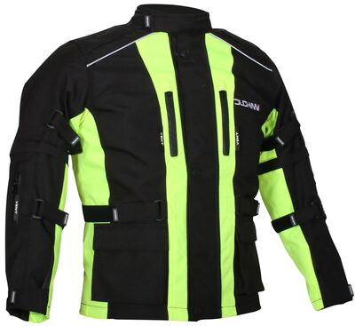 Duchinni Jago Children's Textile Jacket - Black/Neon Yellow | Duchinni Children's Motorcycle Clothing | Two Wheel Centre Mansfield Ltd