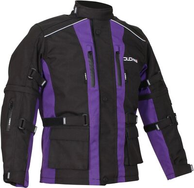 Duchinni Jago Children's Textile Jacket - Black/Purple | Duchinni Children's Motorcycle Clothing | Two Wheel Centre Mansfield Ltd