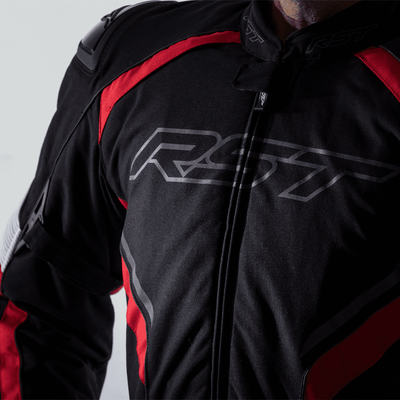 RST Sabre CE Textile Jacket - Black/White/Red
