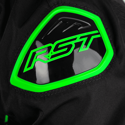 RST S-1 CE Textile Jacket - Black/Grey/Neon Green