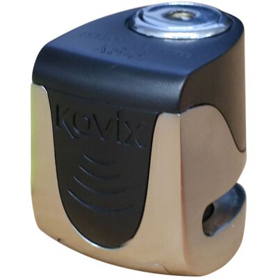 Kovix KS Series USB Alarmed Disc Lock 6mm Pin - Brushed Metal