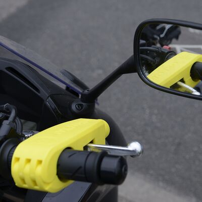 Oxford Brake Lever and Throttle Lock - Yellow