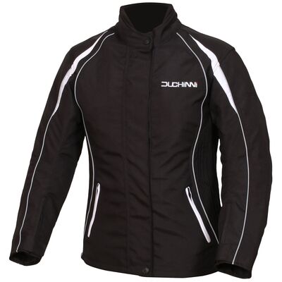 Duchinni Vienna CE Ladies Textile Jacket - Black/White