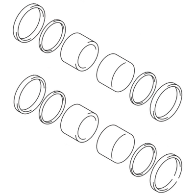 Suzuki GSX1300R Hayabusa Front Brake Caliper Piston and Seal Set
