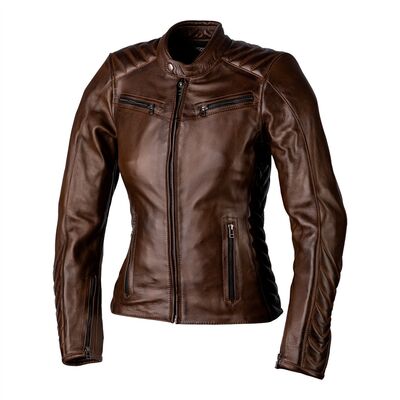 RST Roadster 3 CE Ladies Leather Jacket - Brown | Free UK Delivery