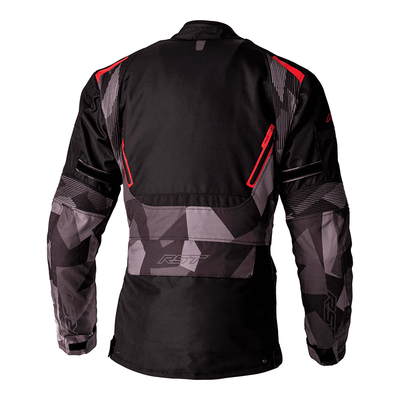RST Endurance CE Textile Motorcycle Jacket - Black / Camo / Red | Free UK Delivery