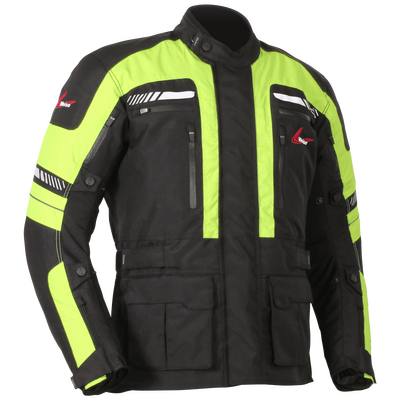 Weise Ottawa Waterproof Textile Jacket - Black / Neon