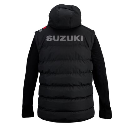 Suzuki Quilted Bodywarmer With Knitted Sleeves - Team Black