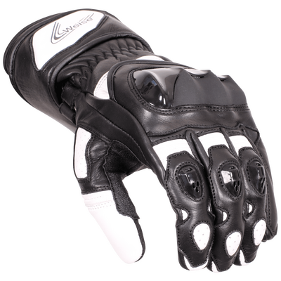 Weise Falcon Leather Glove - Black/White Weise Falcon Leather Glove - Black/White
