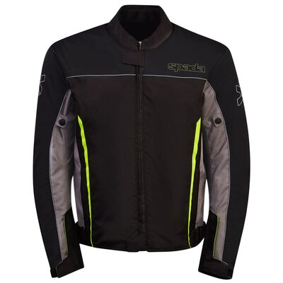 Spada Pace CE Textile Jacket - Grey/Black/Flo Yellow | Free UK Delivery from Two Wheel Centre Mansfield Ltd