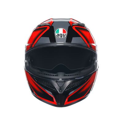 AGV K3 Compound - Black/Red | AGV Motorcycle Helmets | Free UK Delivery from Two Wheel Centre Mansfield Ltd
