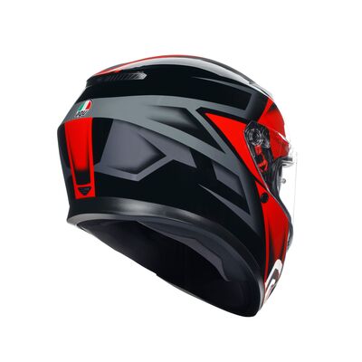 AGV K3 Compound - Black/Red | AGV Motorcycle Helmets | Free UK Delivery from Two Wheel Centre Mansfield Ltd