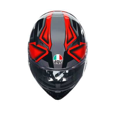 AGV K3 Compound - Black/Red | AGV Motorcycle Helmets | Free UK Delivery from Two Wheel Centre Mansfield Ltd