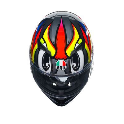 AGV K3 Birdy 2.0 - Grey/Yellow/Red | AGV Motorcycle Helmets | Free UK Delivery from Two Wheel Centre Mansfield Ltd