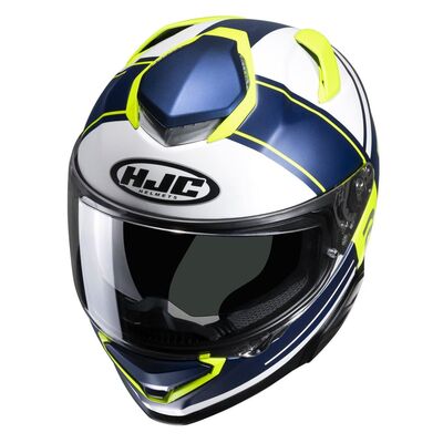 HJC RPHA 71 Zecha - White/Yellow/Blue | HJC Motorcycle Helmets | Available at Two Wheel Centre Mansfield Ltd
