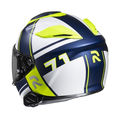 HJC RPHA 71 Zecha - White/Yellow/Blue | HJC Motorcycle Helmets | Available at Two Wheel Centre Mansfield Ltd