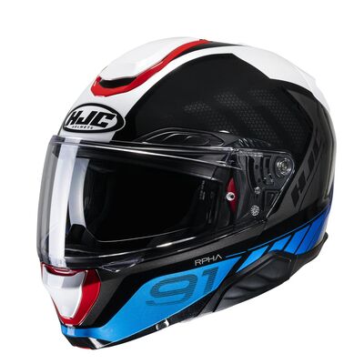 HJC RPHA 91 Rafino - White/Red/Blue | HJC Motorcycle Helmets | Two Wheel Centre Mansfield Ltd
