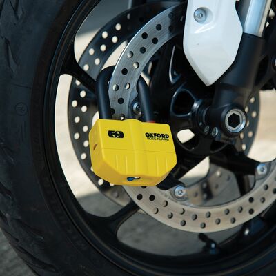Oxford Boss Alarm 14mm Disc Lock - Yellow