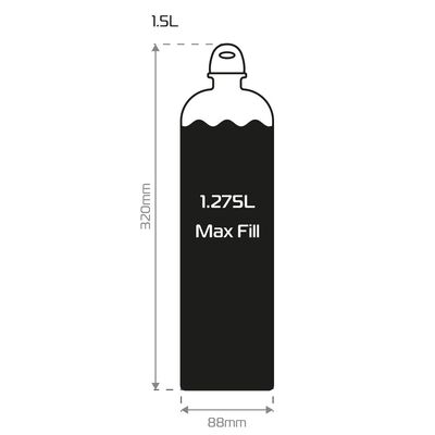 Oxford Fuel Flask Emergency Fuel Bottle - 1.5 Litre