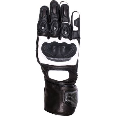 Weise Rennen Leather Glove - Black / White | Weise Motorcycle Gloves | Two Wheel Centre Mansfield Ltd Weise Rennen Leather Glove - Black / White | Weise Motorcycle Gloves | Two Wheel Centre Mansfield Ltd