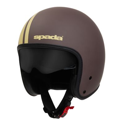Spada Ace Open Face Helmet - Command - Matt Brown | Spada Helmets at Two Wheel Centre | Free UK Delivery
