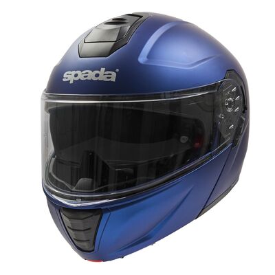 Spada Orion 2 Flip Front Helmet - Matt Blue | Spada Helmets at Two Wheel Centre | Free UK Delivery
