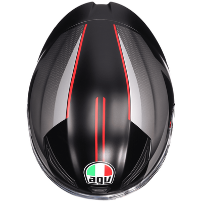 AGV K1-S Lap - Matt Black/Grey/Red | AGV Motorcycle Helmets | Free UK Delivery from Two Wheel Centre Mansfield Ltd