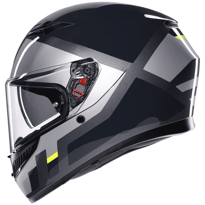 AGV K3 Shade - Grey/Flo Yellow | AGV Motorcycle Helmets | Free UK Delivery from Two Wheel Centre Mansfield Ltd AGV K3 Shade - Grey/Flo Yellow | AGV Motorcycle Helmets | Free UK Delivery from Two Wheel Centre Mansfield Ltd