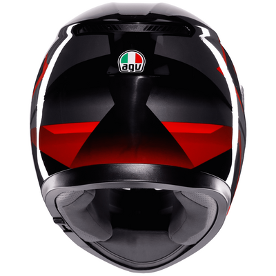 AGV K3 Striga - Matt Black/Grey/Red | AGV Motorcycle Helmets | Free UK Delivery from Two Wheel Centre Mansfield Ltd