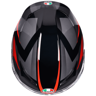 AGV K3 Striga - Matt Black/Grey/Red | AGV Motorcycle Helmets | Free UK Delivery from Two Wheel Centre Mansfield Ltd