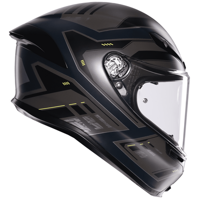 AGV K6-S Enhance - Matt Grey/Flo Yellow | AGV Motorcycle Helmets | Free UK Delivery from Two Wheel Centre Mansfield Ltd